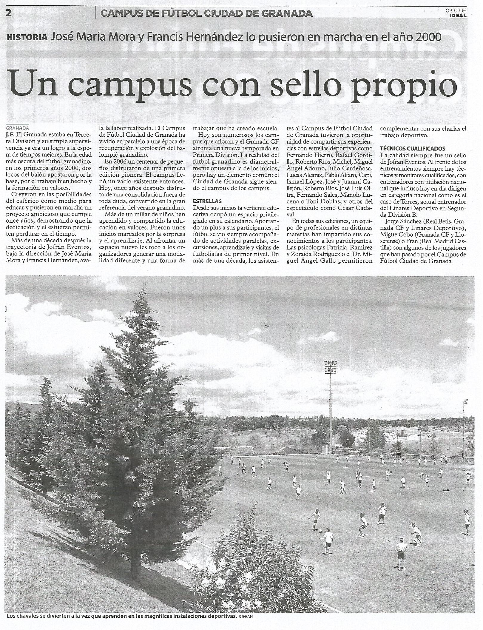 Campus de Fútbol Ciudad de Granada 2